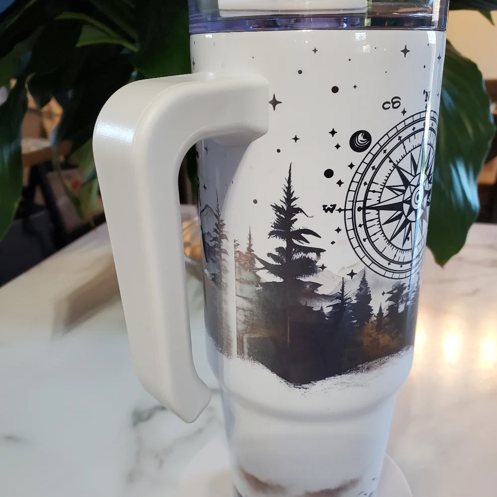 Not All Who Wander Are Lost 40oz Traveler Tumbler 💜sale